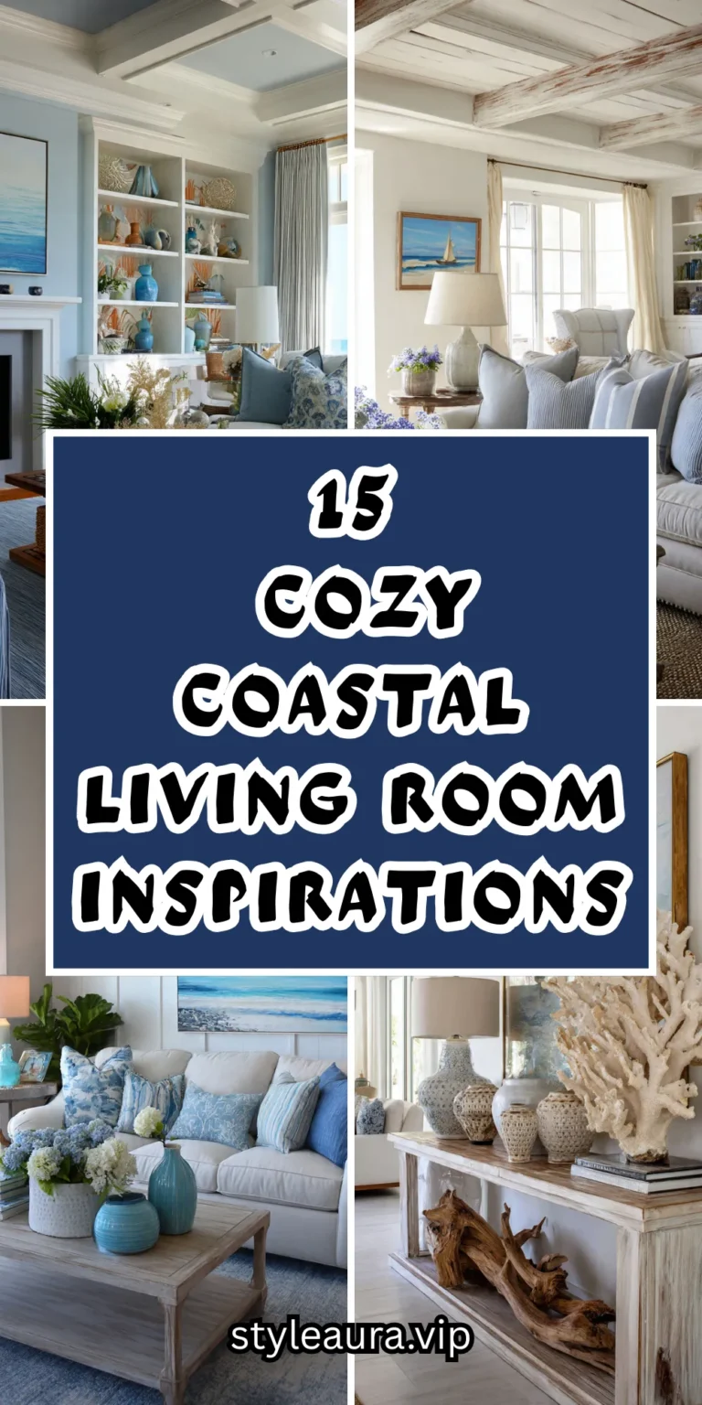 15 Cozy Coastal Living Room Inspirations