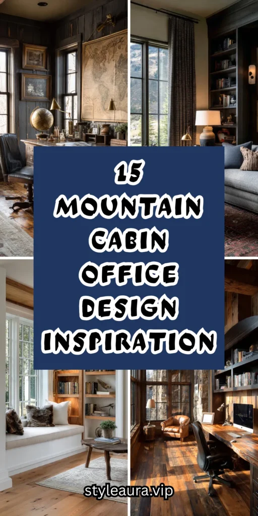 15 Mountain Cabin Office Design Inspirations 1 10 7 4