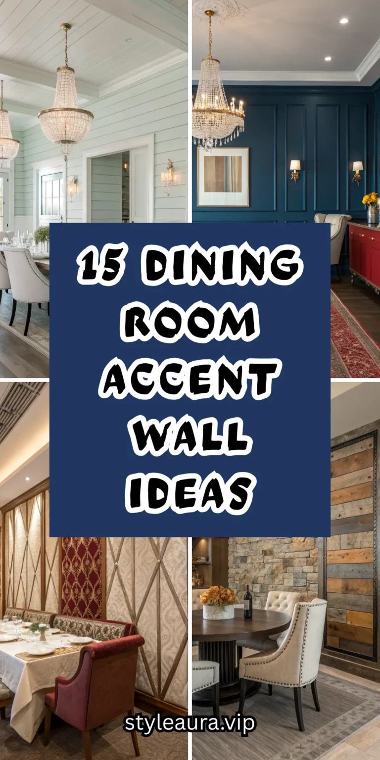 15 Dining Room Accent Wall Ideas to Add Personality