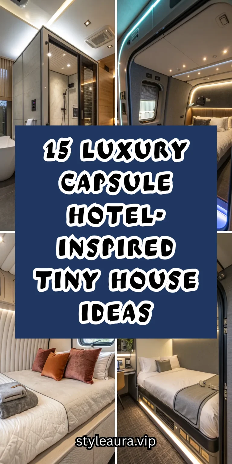 15 Luxury Capsule Hotel-Inspired Tiny House Ideas