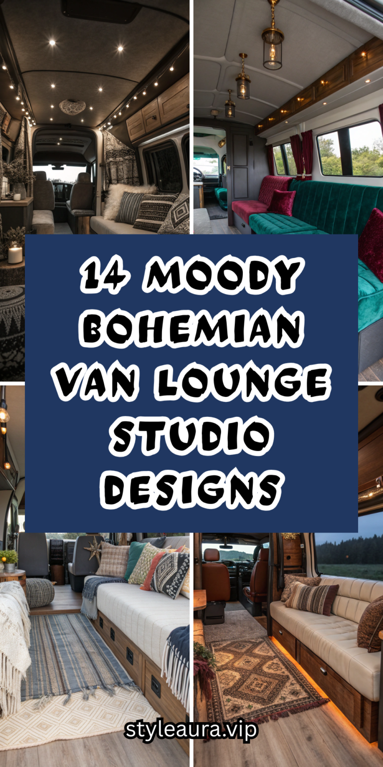 14 Moody Bohemian Van Lounge Studio Designs for a Soulful Mobile Retreat
