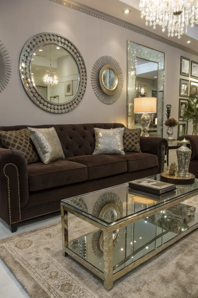 15 Dark Brown Couch Living Room Ideas for Rich Interiors 13 cb 12