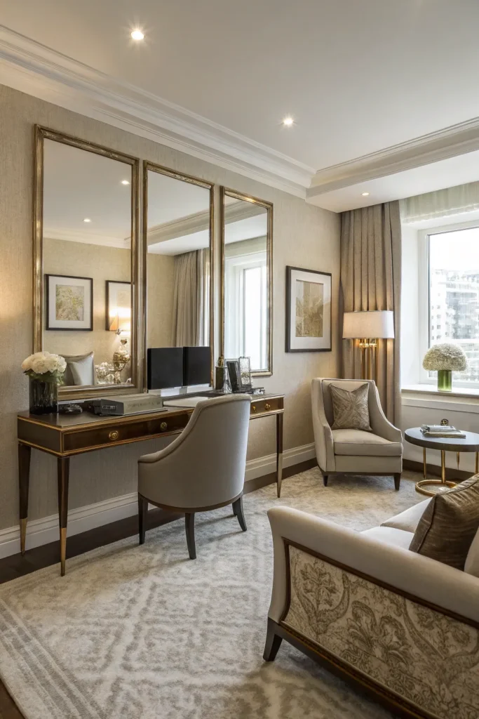 15 Combined Living Room Office Ideas for Dual Purpose Spaces 16 cf 15