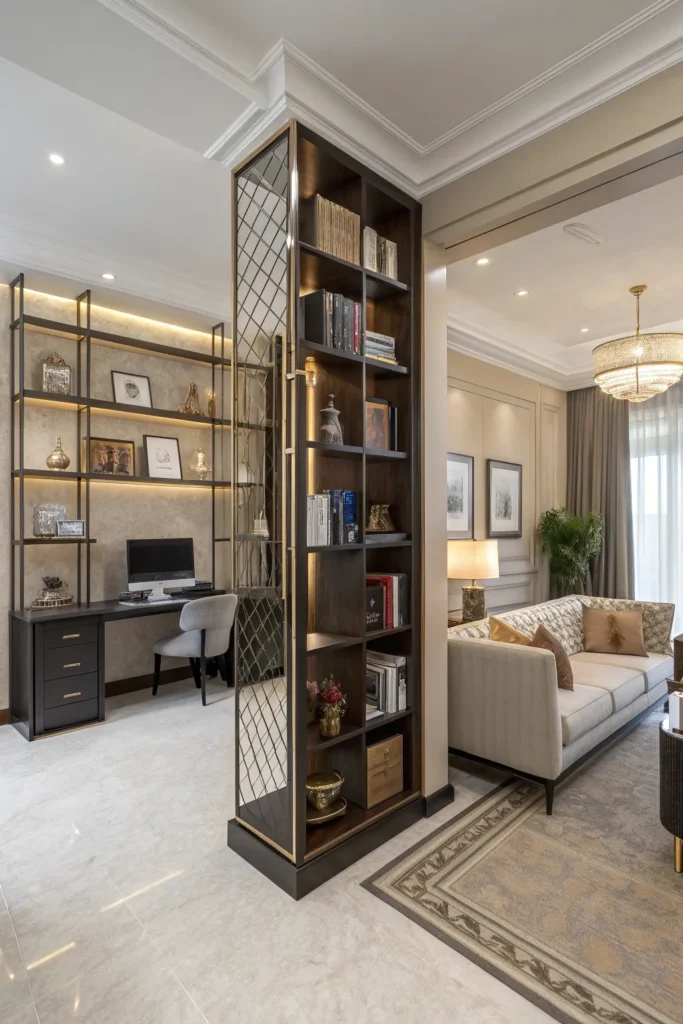 15 Combined Living Room Office Ideas for Dual Purpose Spaces 3 cf 2