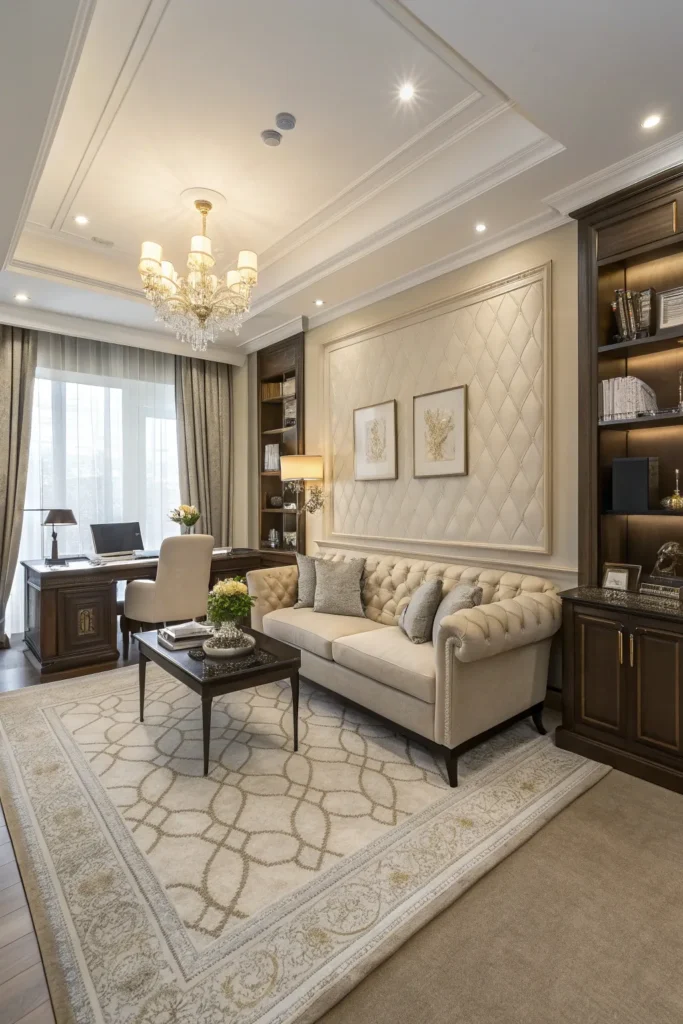 15 Combined Living Room Office Ideas for Dual Purpose Spaces 6 cf 5