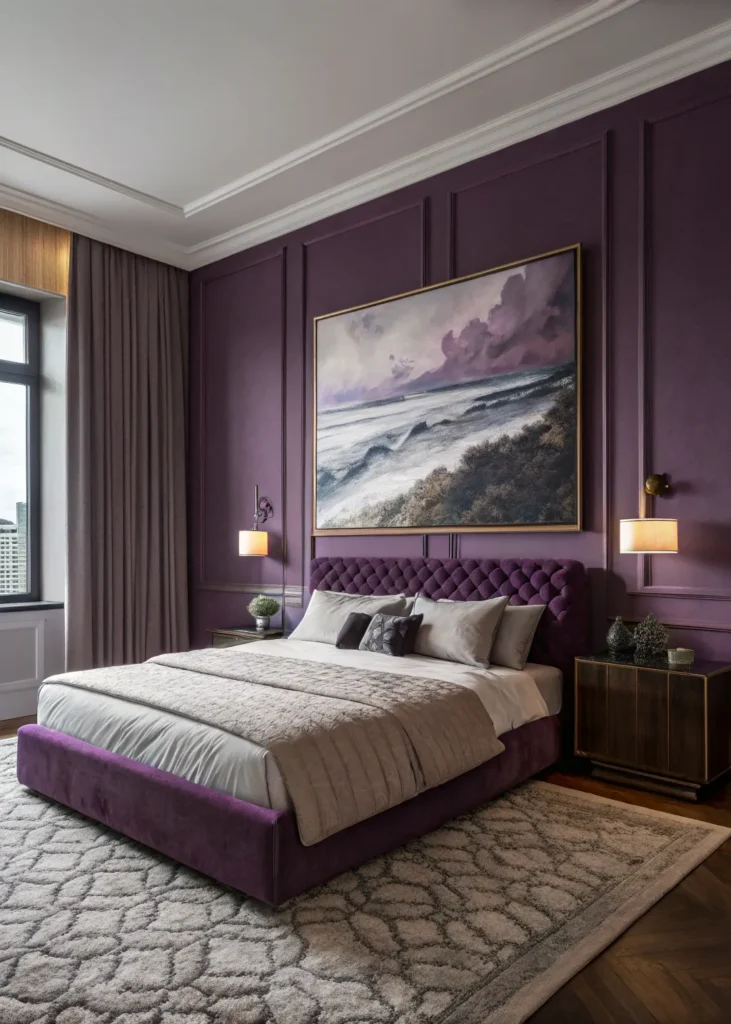 15 Stunning Moody Purple Bedroom Ideas for a Rich and Restful Space 15 dc 14