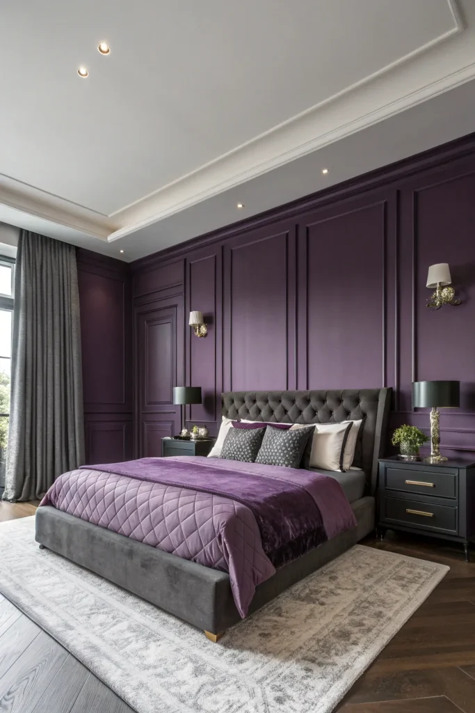 15 Stunning Moody Purple Bedroom Ideas for a Rich and Restful Space 4 dc 3