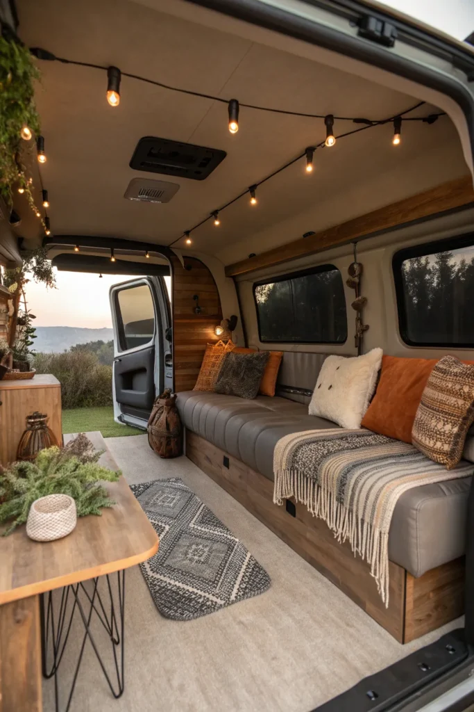 14 Moody Bohemian Van Lounge Studio Designs for a Soulful Mobile Retreat 5 es4