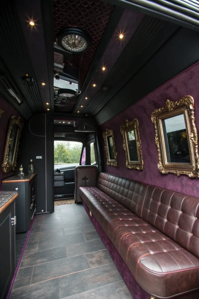 14 Moody Bohemian Van Lounge Studio Designs for a Soulful Mobile Retreat 6 es5