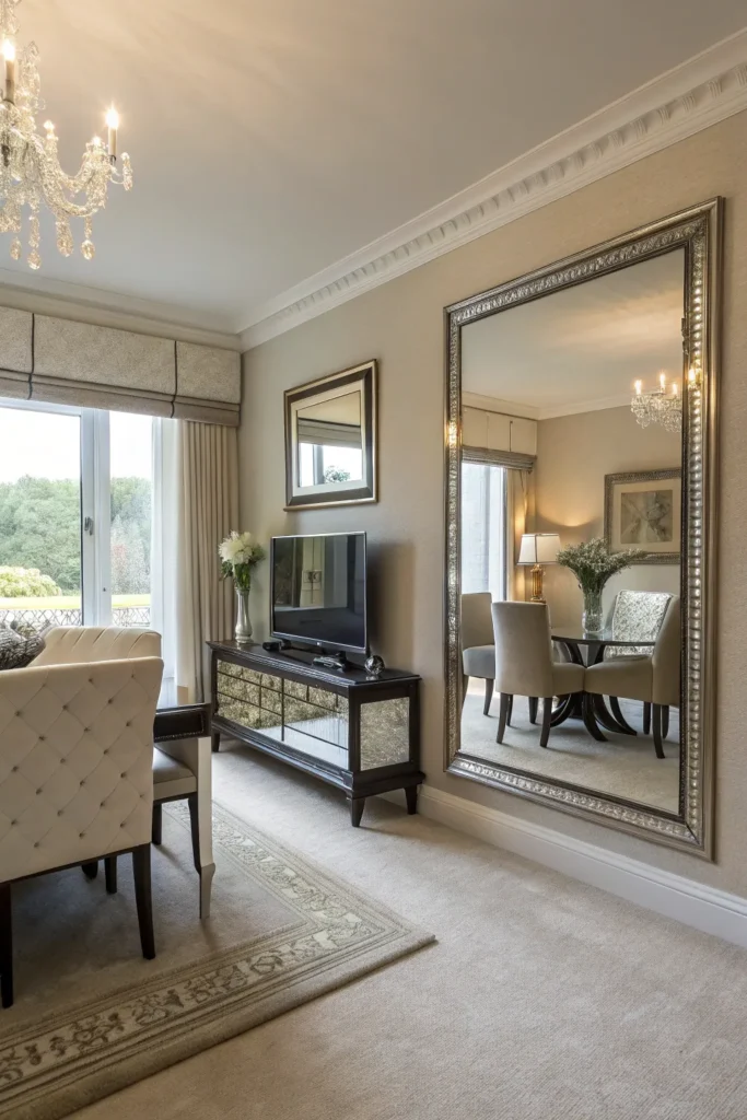 15 Small Living Room Ideas with TV and Dining Table for Practical Living 14 fg 13 1