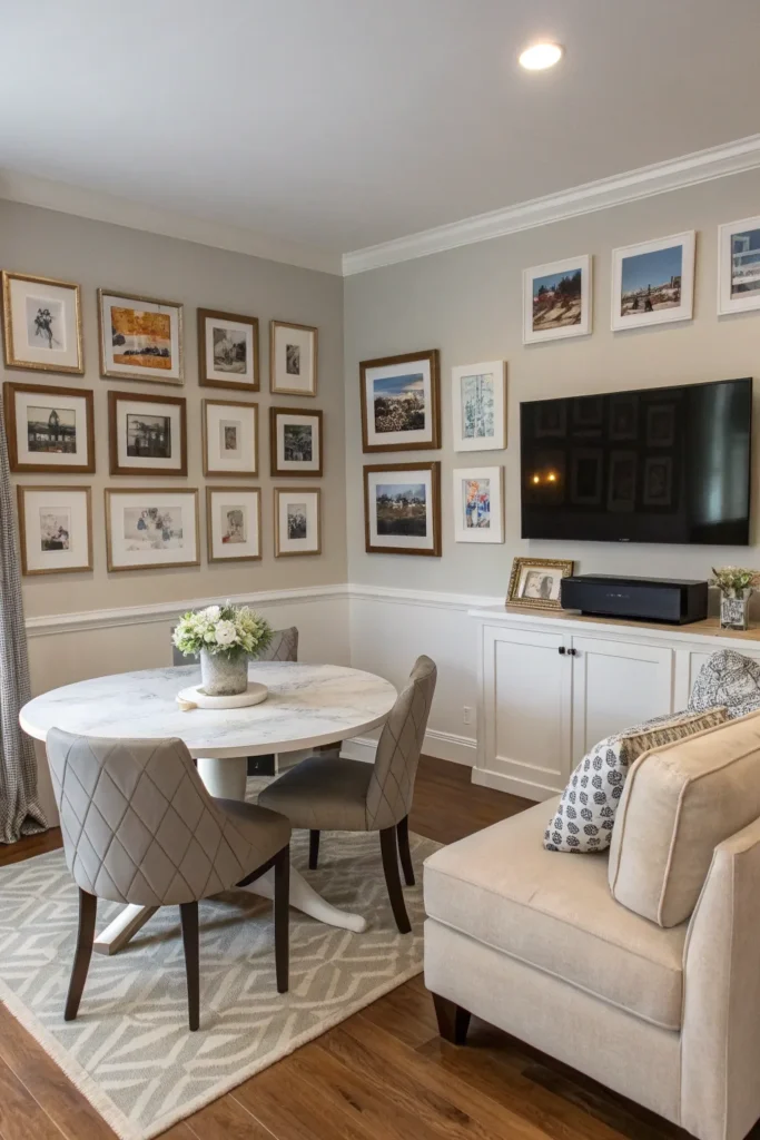 15 Small Living Room Ideas with TV and Dining Table for Practical Living 15 fg 14 1