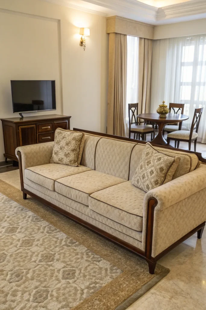 15 Small Living Room Ideas with TV and Dining Table for Practical Living 5 fg 4 1