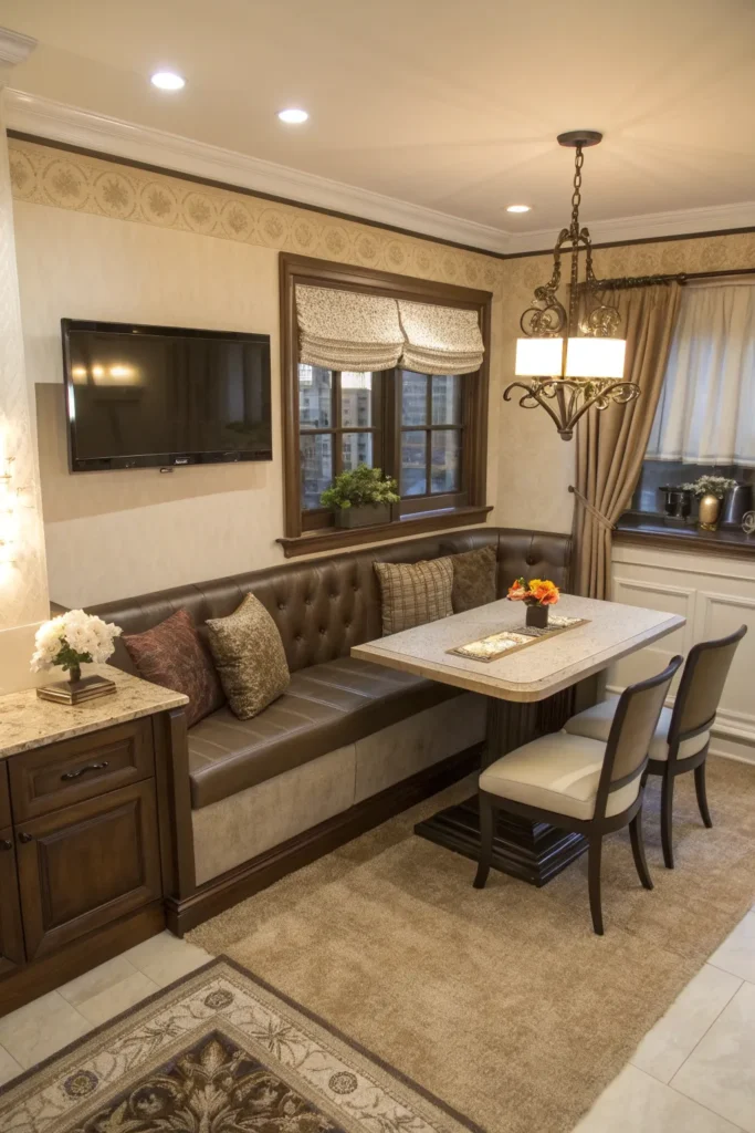 15 Small Living Room Ideas with TV and Dining Table for Practical Living 7 fg 6 1