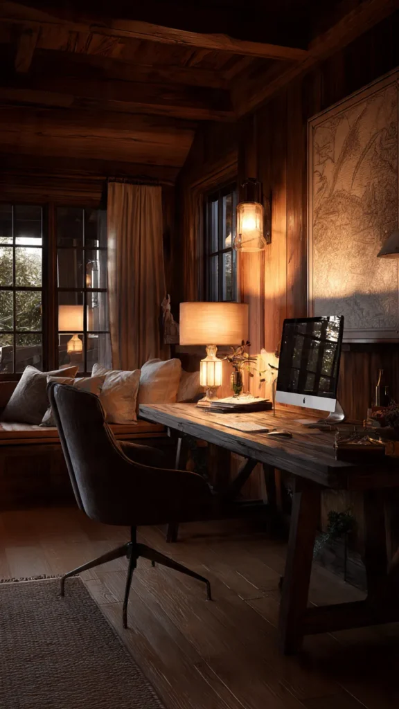 15 Mountain Cabin Office Design Inspirations 13 hn12