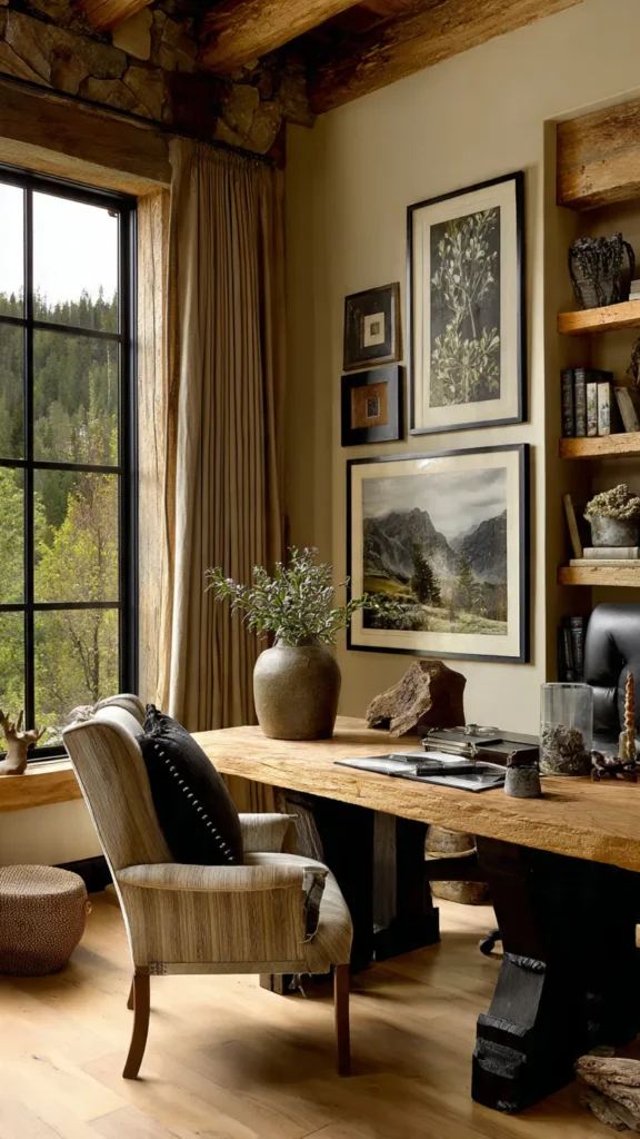15 Mountain Cabin Office Design Inspirations 14 hn13