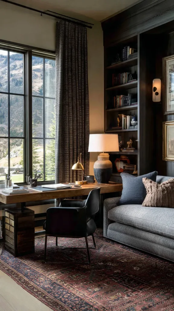15 Mountain Cabin Office Design Inspirations 16 hn15