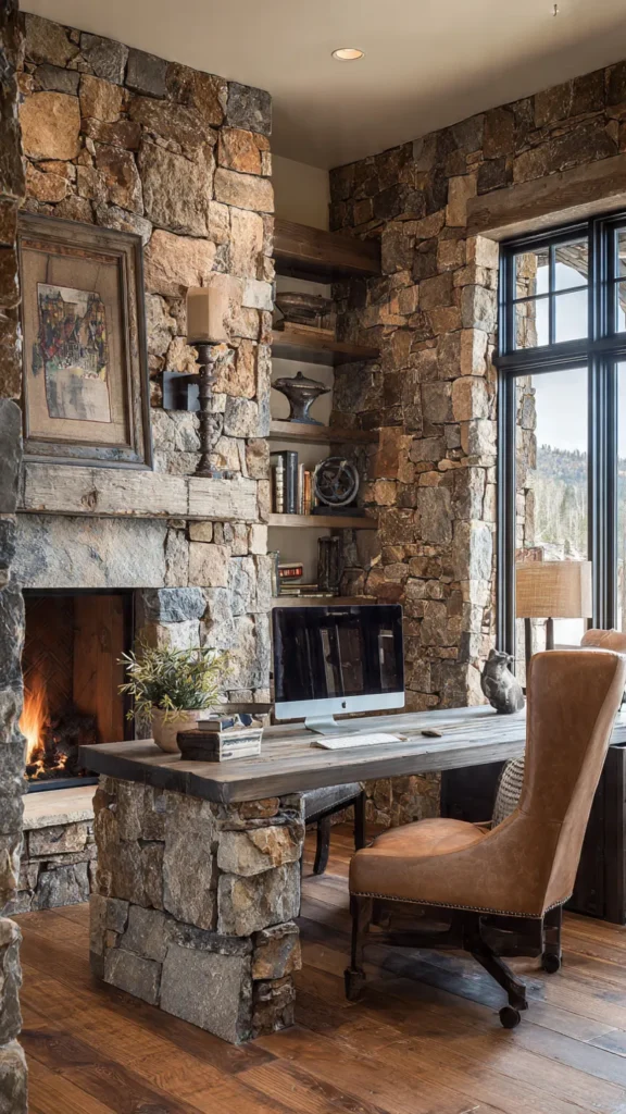 15 Mountain Cabin Office Design Inspirations 4 hn3