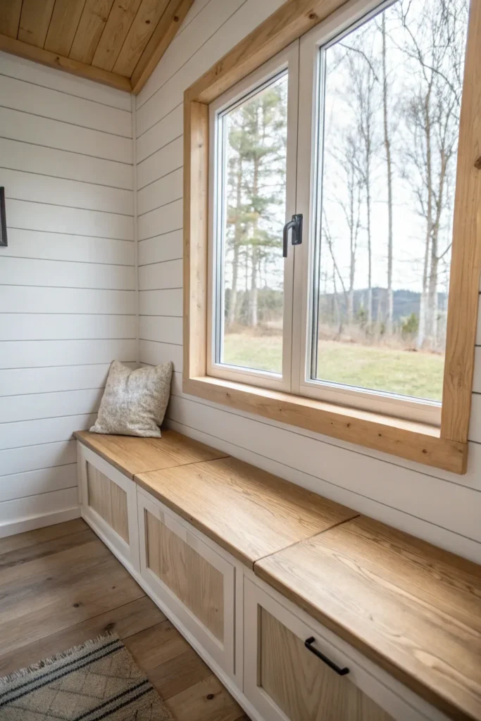 15 Minimalist Tiny House Window Seat Ideas That Maximize Light and Space 4 ij 3 1