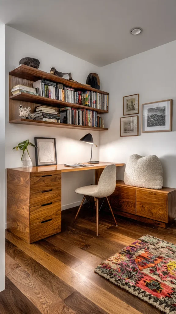 15 Mid-Century Modern Home Office Ideas for Digital Nomads 11 jh10