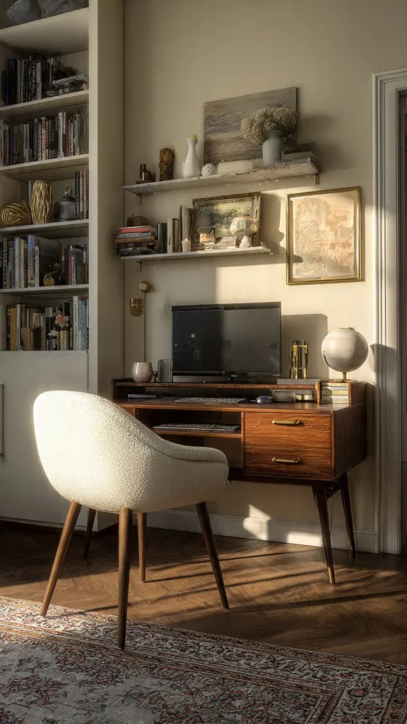 15 Mid-Century Modern Home Office Ideas for Digital Nomads 12 jh11