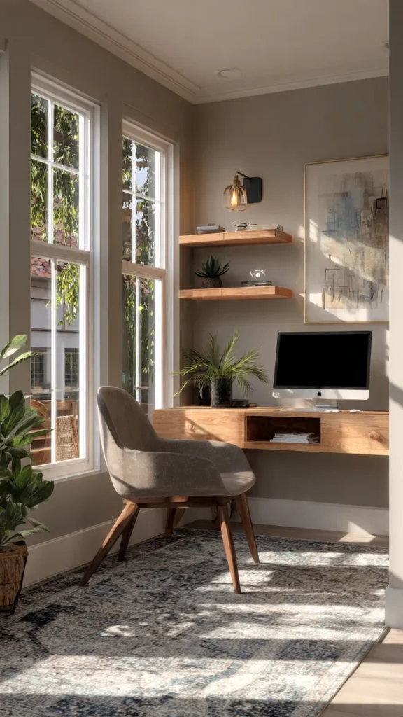 15 Mid-Century Modern Home Office Ideas for Digital Nomads 8 jh7