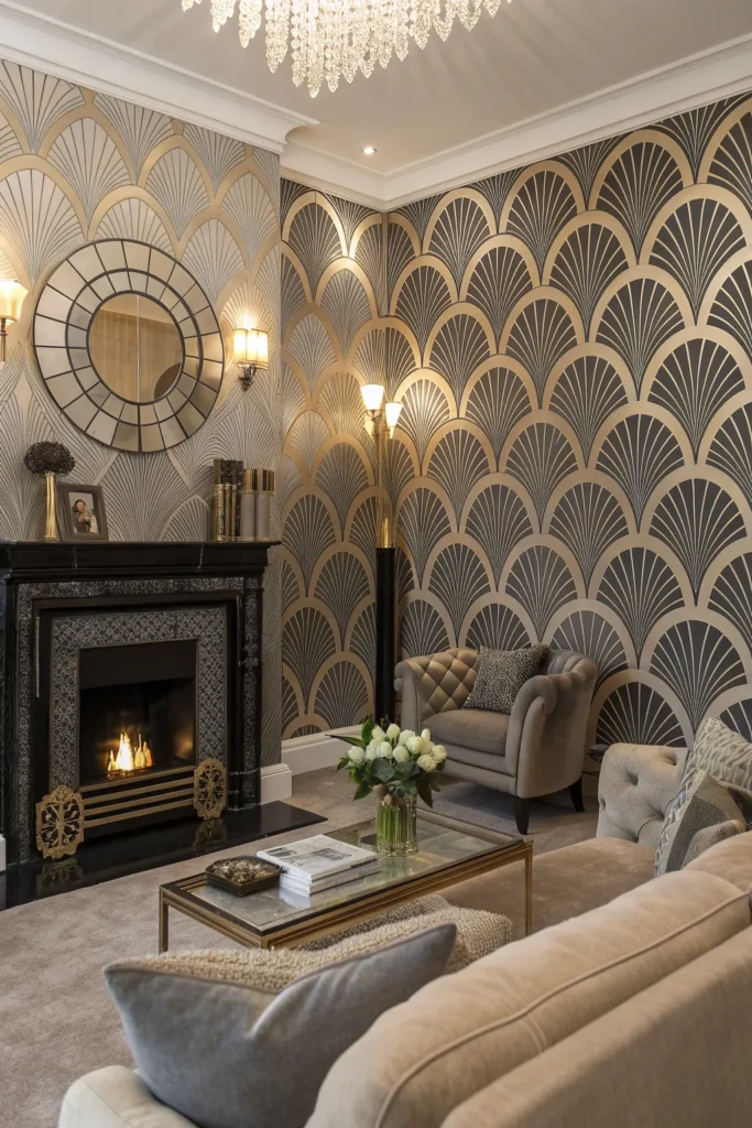 15 Art Deco Living Room Ideas for Glam Style 11 lc 10