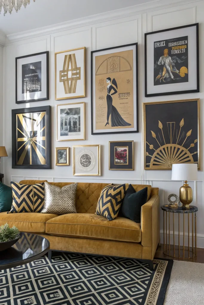 15 Art Deco Living Room Ideas for Glam Style 13 lc 12