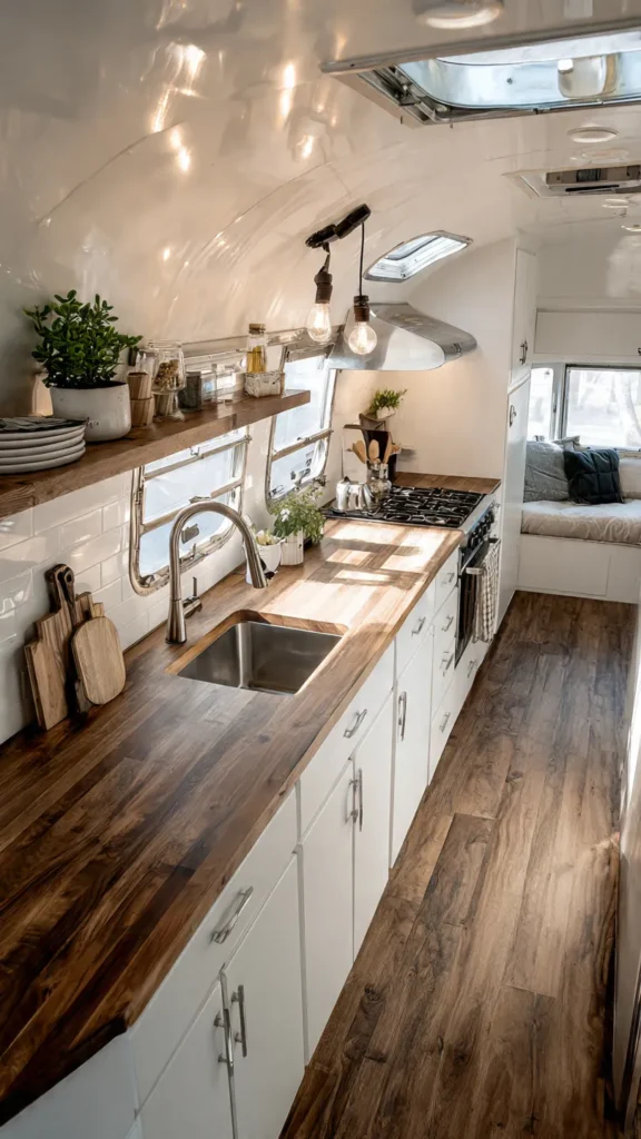 15 Mid-Century Modern Kitchen Ideas for Vanlife 14 lk13