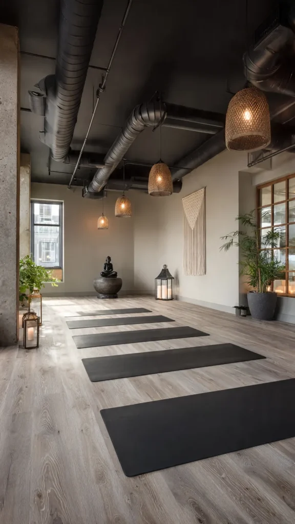 14 Japandi-Inspired Home Yoga Studios 3 nv2