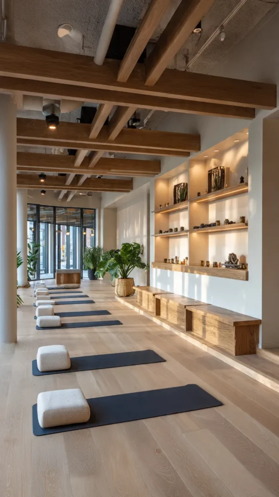 14 Japandi-Inspired Home Yoga Studios 4 nv3