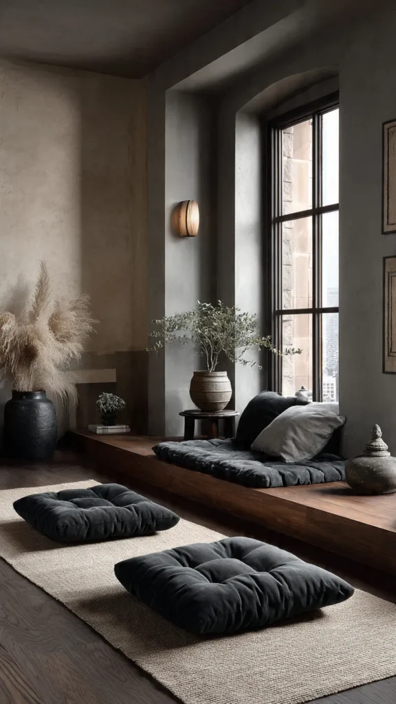 14 Japandi-Inspired Home Yoga Studios 8 nv7