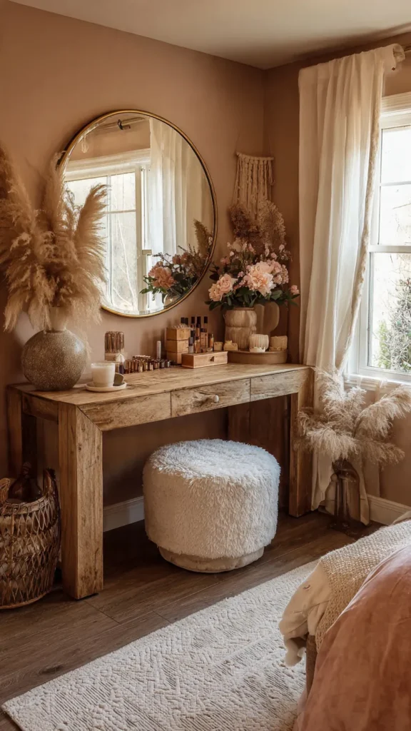 15 Boho Beauty Station Design Tips for a Chic and Free-Spirited Space 3 nw2