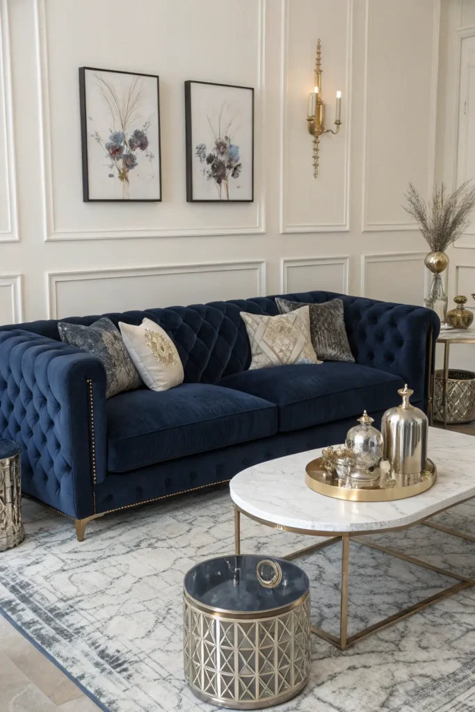 15 Navy Couch Living Room Ideas for a Bold Look 14 pn 13