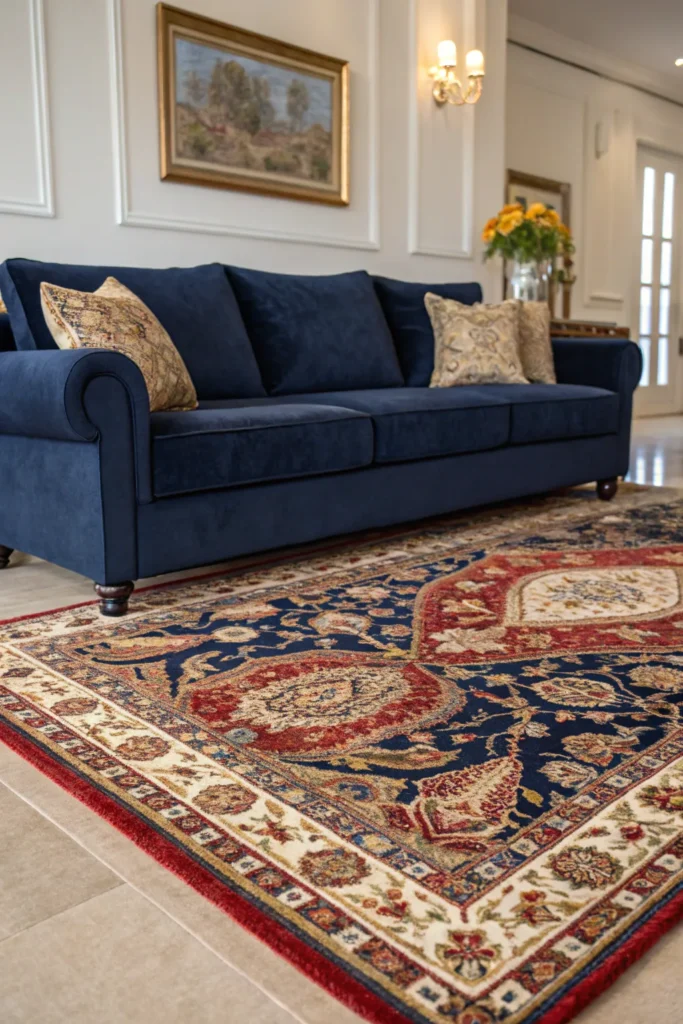 15 Navy Couch Living Room Ideas for a Bold Look 9 pn 8