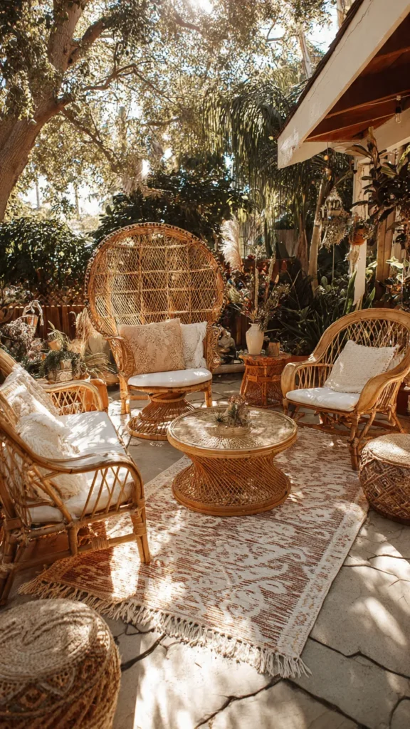 15 Chic Boho Patio Designs to Steal 14 qa13