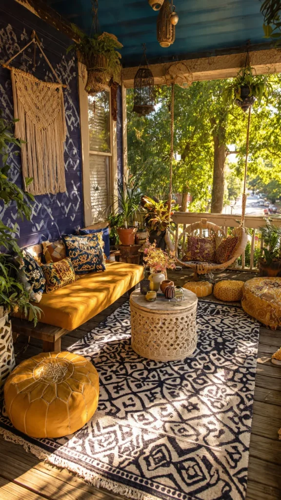 15 Chic Boho Patio Designs to Steal 15 qa14