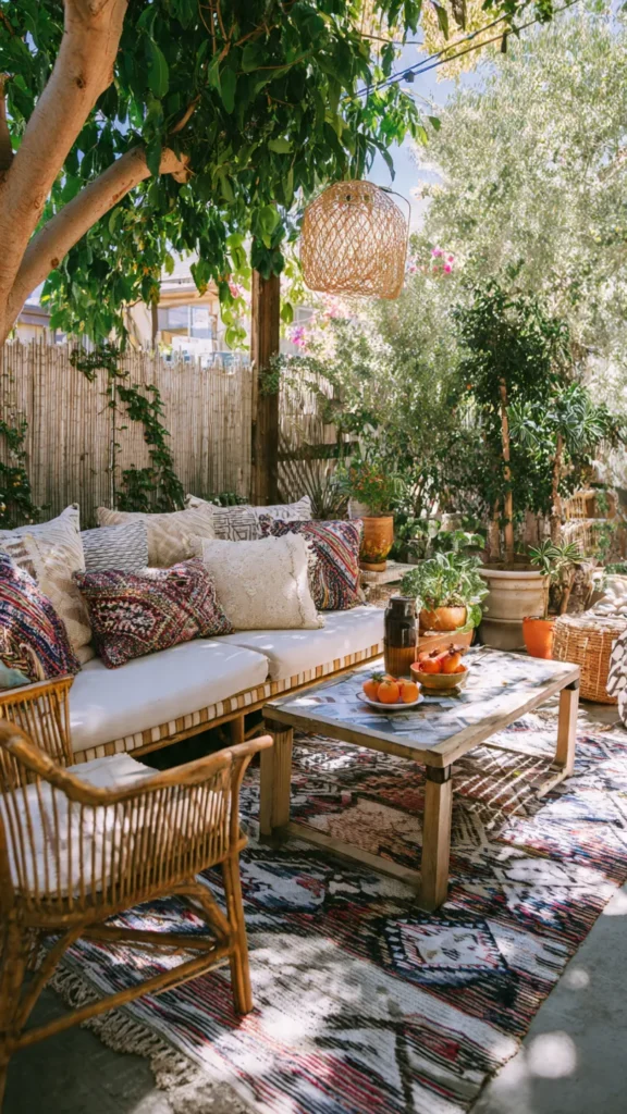 15 Chic Boho Patio Designs to Steal 3 qa2