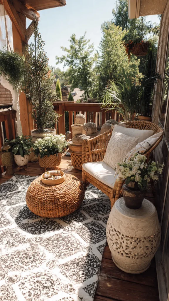 15 Chic Boho Patio Designs to Steal 8 qa7