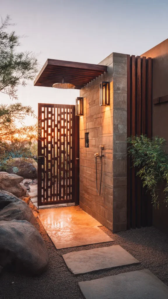 15 Beach-Inspired Outdoor Shower Ideas for a Relaxing Coastal Escape at Home 16 rd15