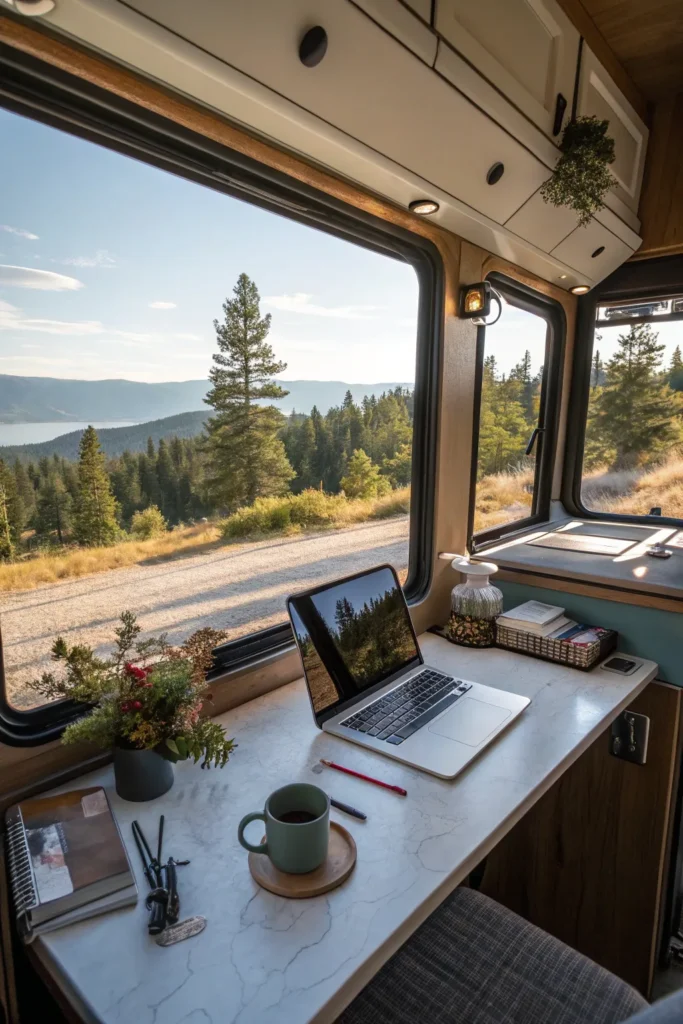 15 Creative Remote Working RV Setup Inspirations 14 rv13