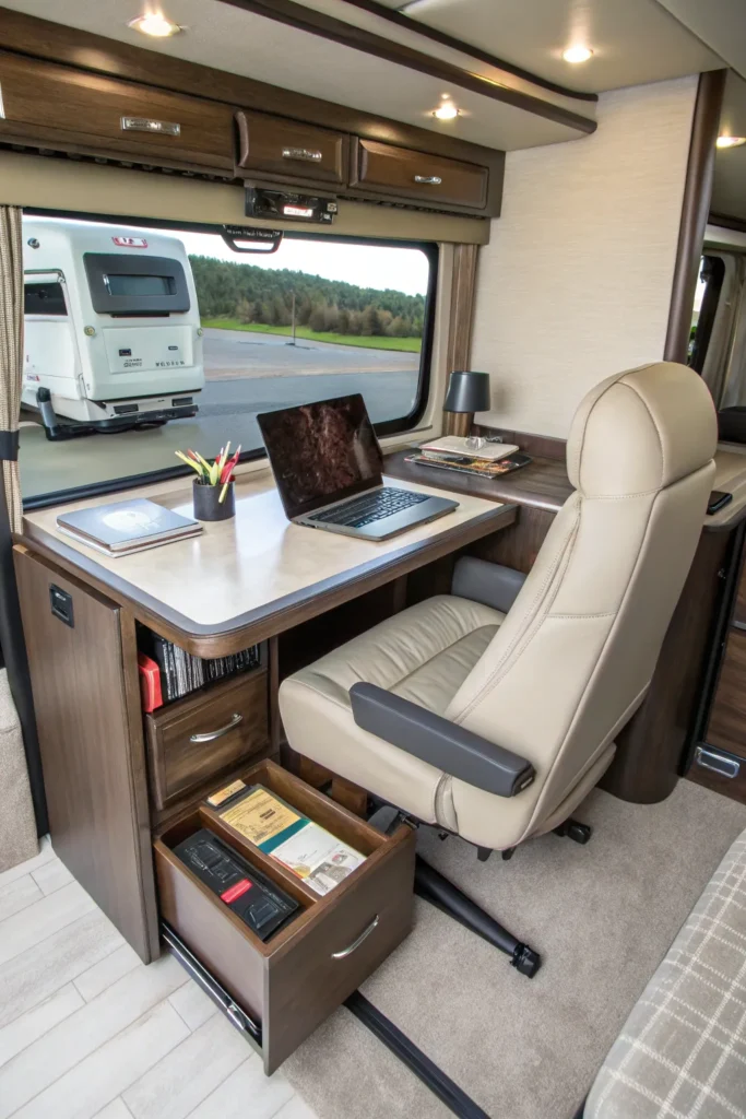 15 Creative Remote Working RV Setup Inspirations 15 rv14