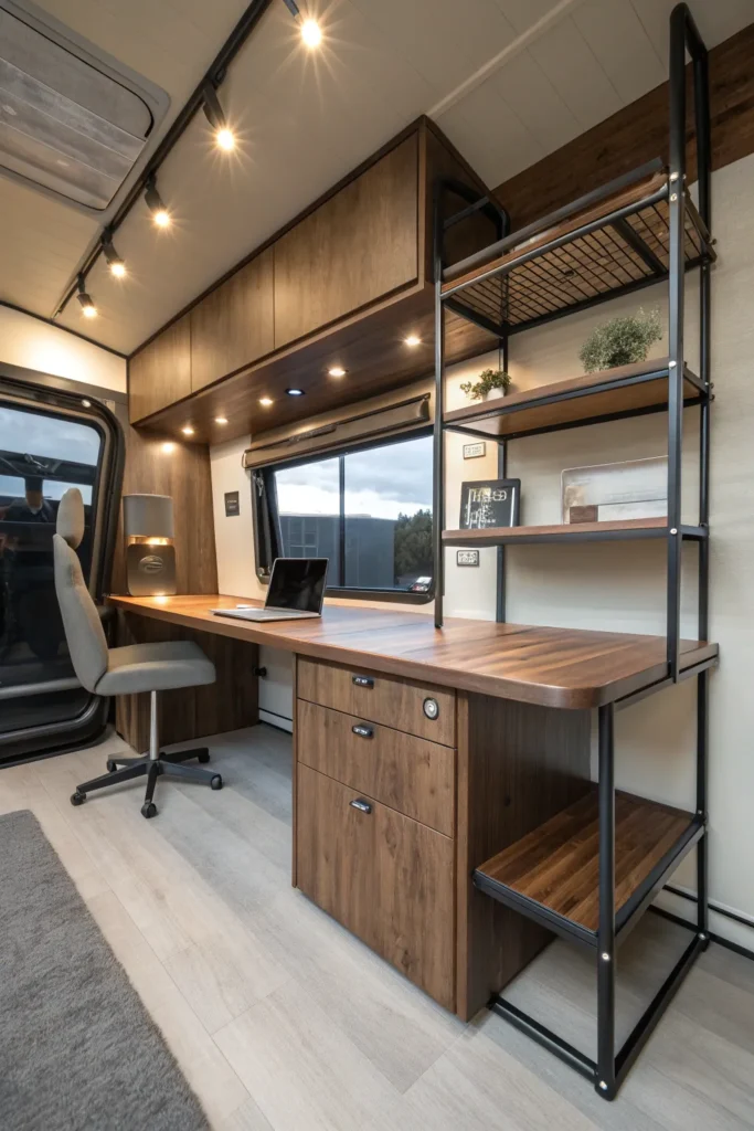15 Modern Walnut Van Office Ideas 7 sc6
