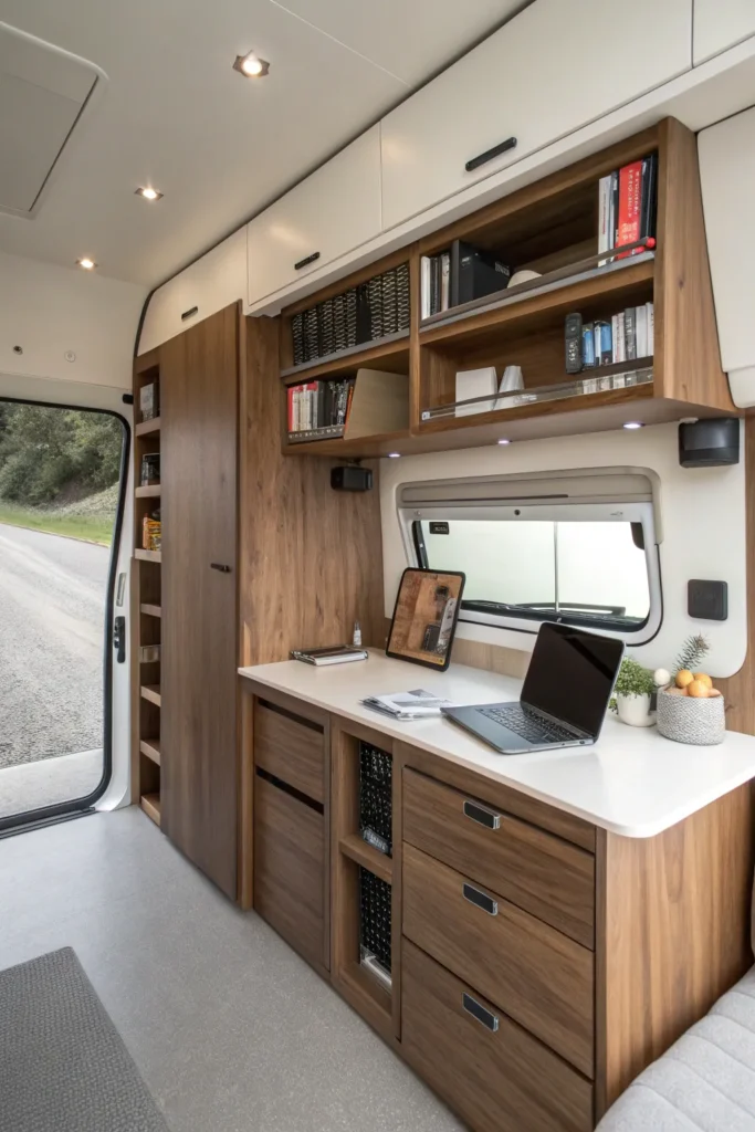 15 Modern Walnut Van Office Ideas 9 sc8