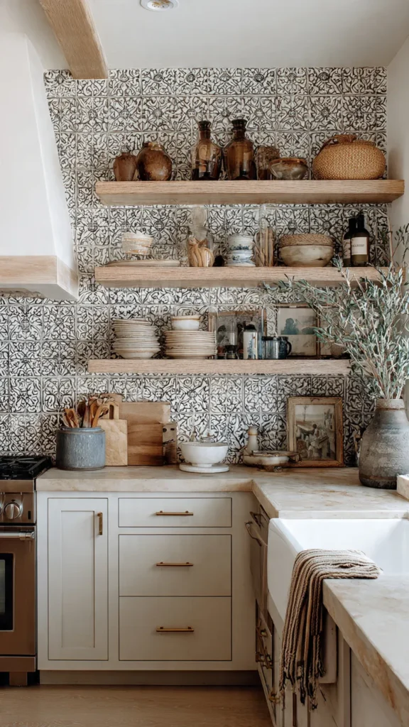 15 Boho Kitchens with Moroccan Wall Tiles for a Modern, Artistic Home 3 sd2