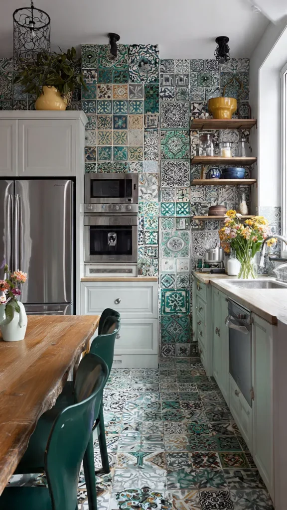 15 Boho Kitchens with Moroccan Wall Tiles for a Modern, Artistic Home 4 sd3