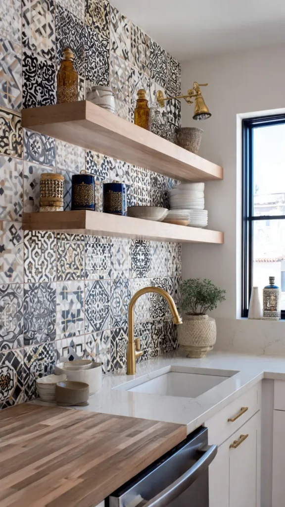 15 Boho Kitchens with Moroccan Wall Tiles for a Modern, Artistic Home 5 sd4