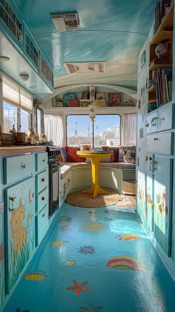 14 Whimsical Artist RV Interior Designs That Inspire Creativity on the Road 11 ts10
