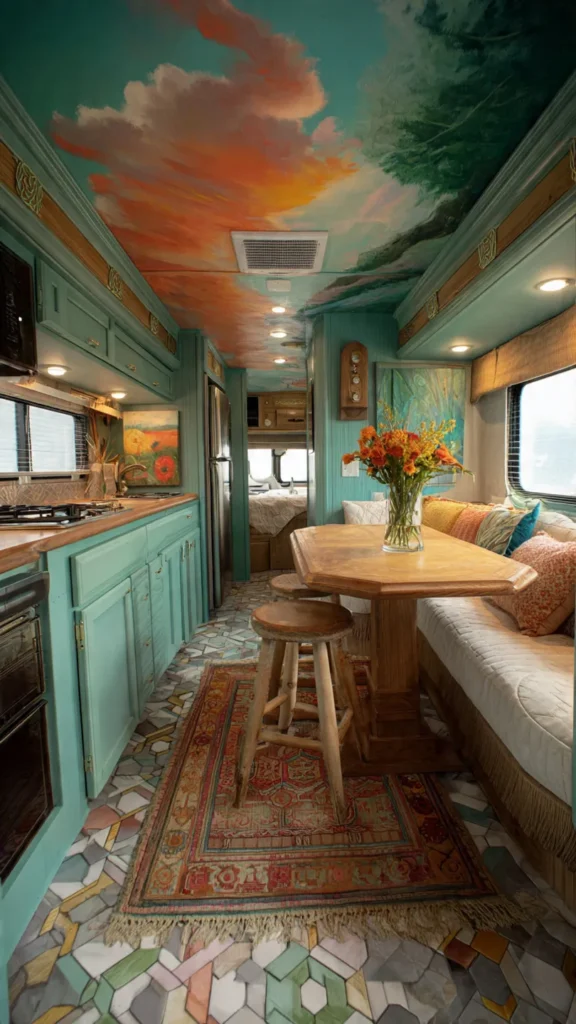 14 Whimsical Artist RV Interior Designs That Inspire Creativity on the Road 15 ts14
