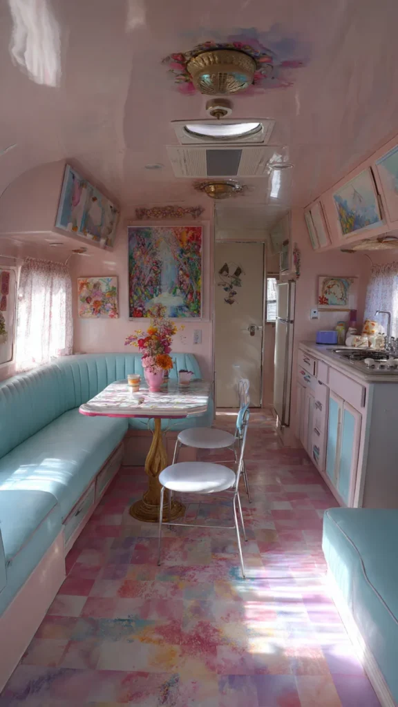 14 Whimsical Artist RV Interior Designs That Inspire Creativity on the Road 5 ts4