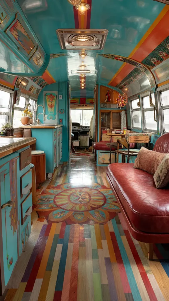 14 Whimsical Artist RV Interior Designs That Inspire Creativity on the Road 8 ts7